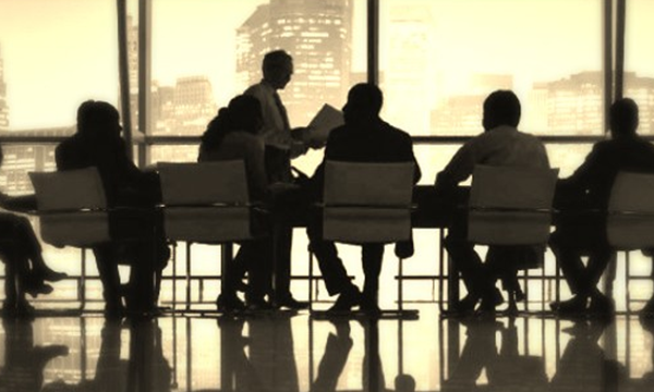 boardroom with people